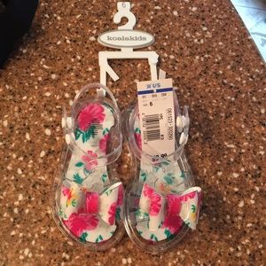 Little girls jelly sandals